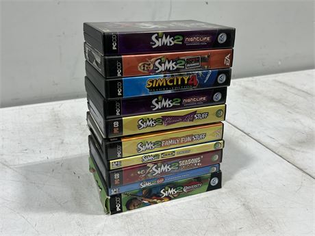 10 SIMS PC GAMES