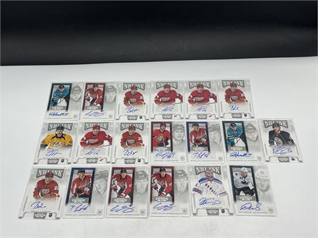 LOT OF PANINI CONTENDERS ROOKIE AUTOS