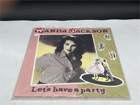 1986 WANDA JACKSON - LETS HAVE A PARTY - NEAR MINT (NM)