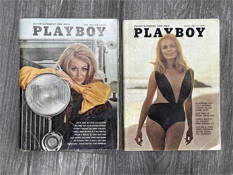 (2) 1960s PLAYBOY MAGS