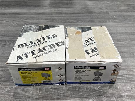 2 BOXES OF COLLATED STAPLES - SPECS IN PHOTOS