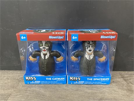 2 NEW KISS BLOWN UPS! COLLECTABLE 5” FIGURES