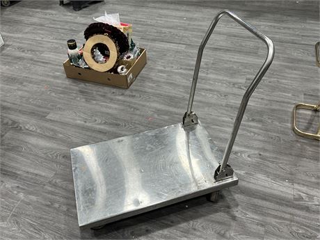 STAINLESS STEEL COLLAPSABLE CART (33” long)