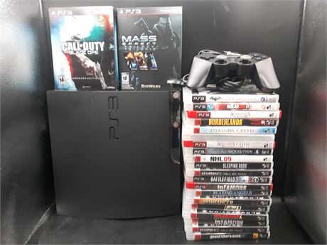 PS3 SLIM CONSOLE WITH GAMES - VERY GOOD CONDITION