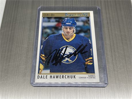 AUTOGRAPHED DALE HAWERCHUK CARD