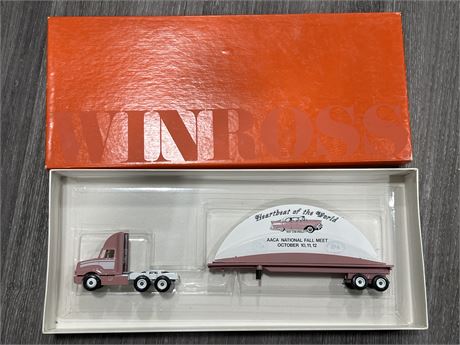 WINROSS DIECAST TRUCK IN BOX (11” long when attached to trailer)
