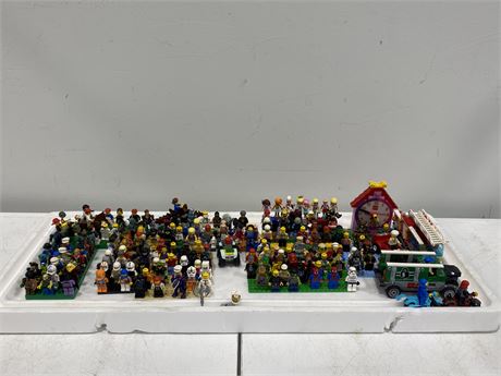 LARGE LOT OF LEGO FIGURINES