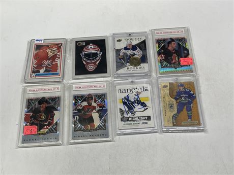 LOT OF 8 MISC ROOKIE, NUMBERED & AUTO CARDS