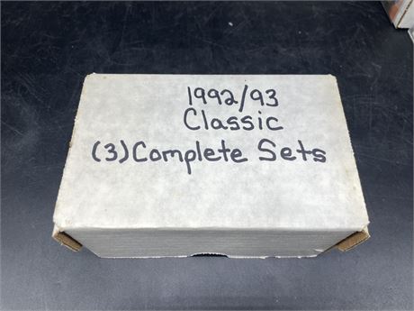 (X3) 92’/93’ CLASSIC COMPLETE HOCKEY SETS