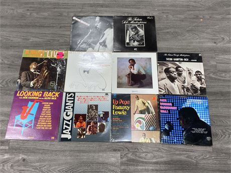 LOT OF 11 JAZZ RECORDS - CONDITION VARIES