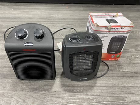 2 PORTABLE HEATERS