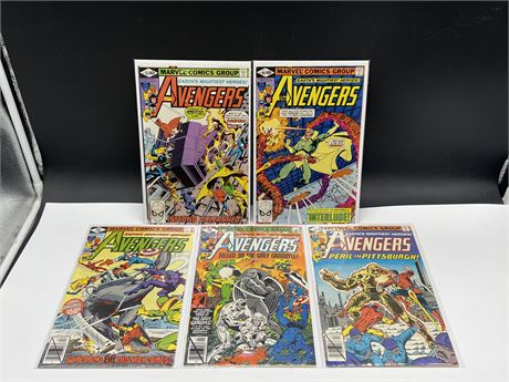 THE AVENGERS COMICS #190-194