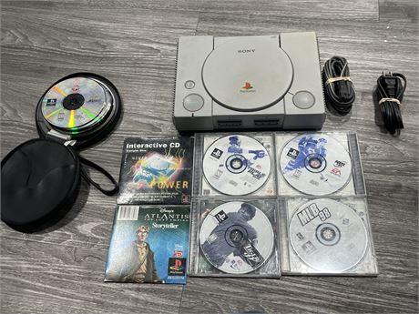 ORIGINAL PLAYSTATION WITH GAMES