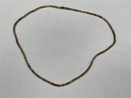 ITALY STERLING SILVER NECKLACE 17”
