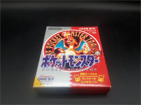 POCKET MONSTERS (JAPAN) - CIB - EXCELLENT CONDITION - GAMEBOY