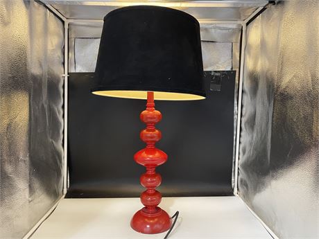 RED MCM STYLE EQ3 LAMP (30”)
