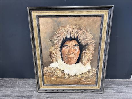 ORIGINAL SIGNED INDIGENOUS PAINTING BY G. TURNER (20”x24”)