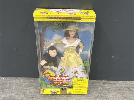 NEW OLD STOCK BARBIE CURIOUS GEORGE FIGURES