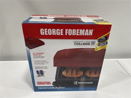 (NEW) GEORGE FOREMAN SERVING GRILL