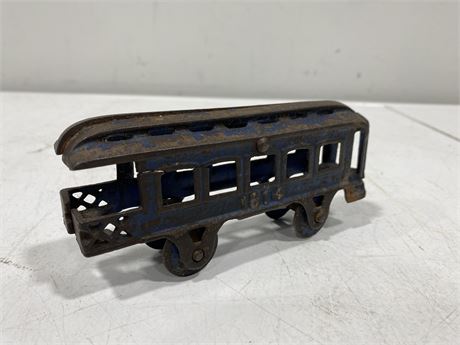RARE LATE 1800s CAST IRON TOY CABOOSE (6”)