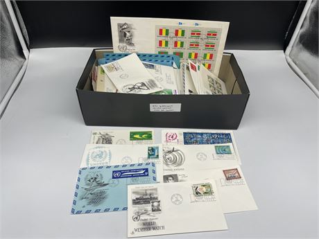 250 UNIQUE UNITED NATIONS FIRST DAY COVERS