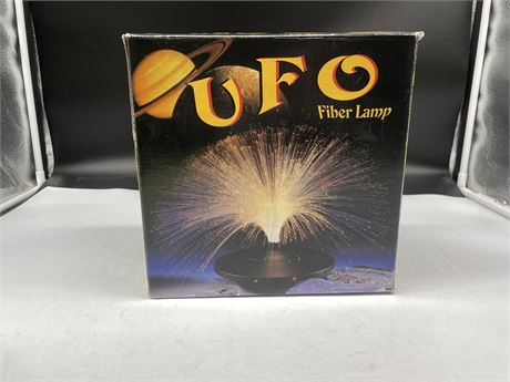 UFO FIBEROPTICS LAMP COMPLETE IN BOX