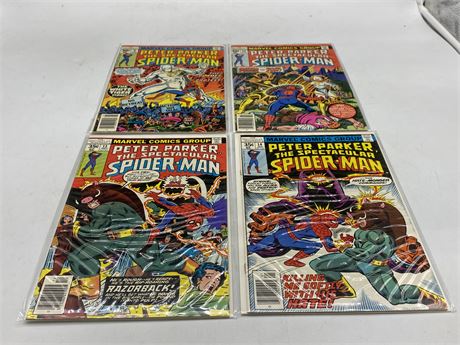 4 PETER PARKER THE SPECTACULAR SPIDER-MAN COMICS