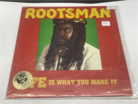 1986 ROOTSMAN - LIFE IS WHAT YOU MAKE IT - VG+