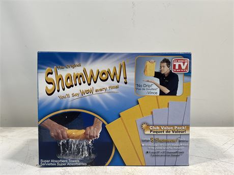 ORIGINAL SHAMWOW TOWELS AS SEEN ON TV IN OG BOX