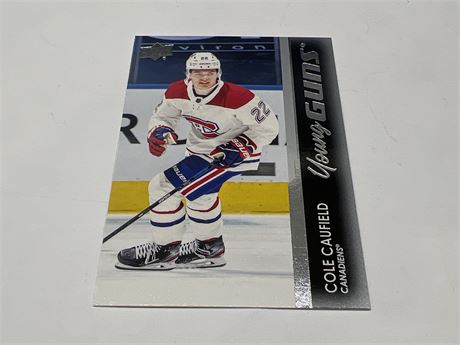 ROOKIE COLE CAUFIELD YOUNG GUNS CARD