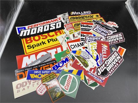 LOT OF MISC. CAR DECALS