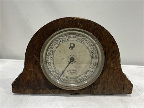 ANTIQUE INTERNATIONAL TIME RECORDING CLOCK FACE (16” wide)