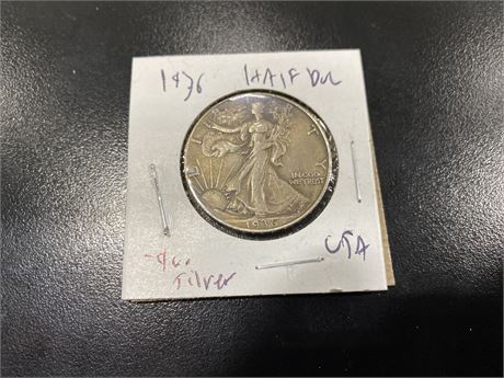 1936 USA HALF DOLLAR SILVER COIN
