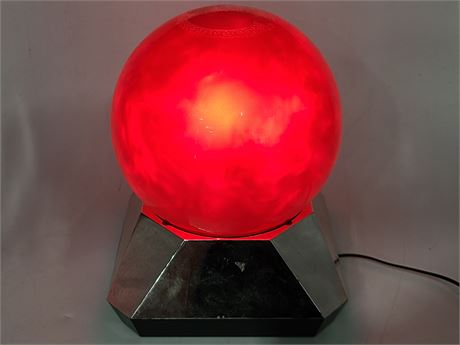 GLASS BALL LAMP (8"tall)