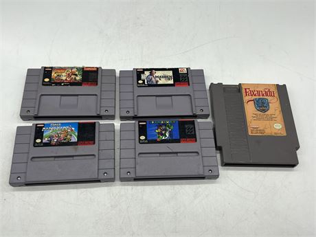 5 SNES / NES GAMES