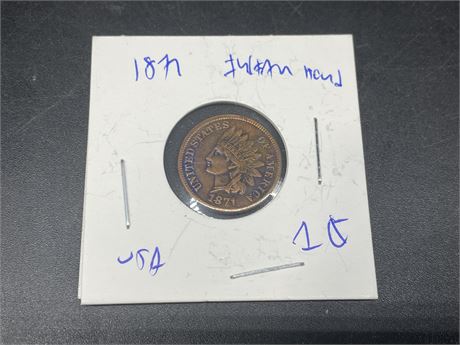 1871 UNITED STATES PENNY