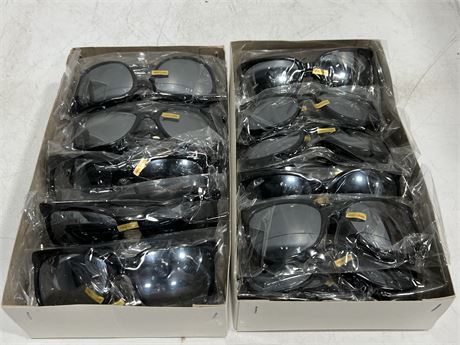 2 BOXES OF NEW SUNGLASSES