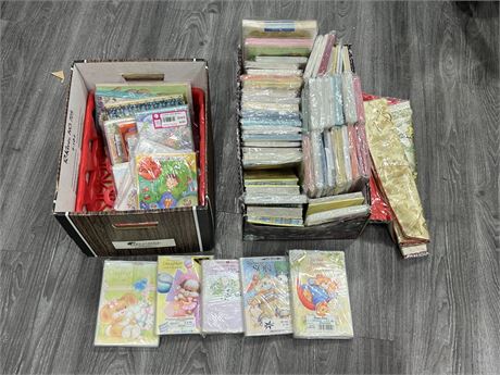 LOT OF SPECIAL OCCASION CARDS, ETC