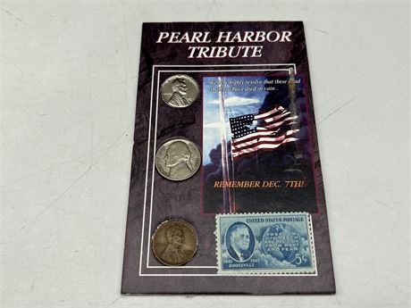 PEARL HARBOUR COIN / STAMP SET