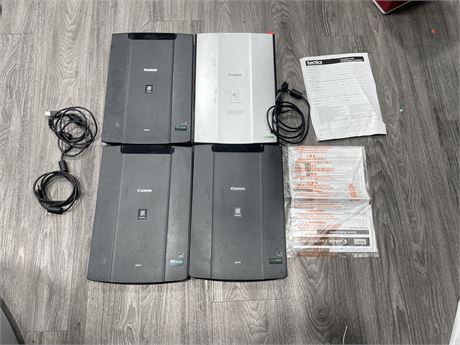 4 CANON SCANNERS (UNTESTED)