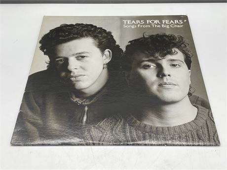 TEARS FOR FEARS - SONGS FROM THE BIG CHAIR - VG+