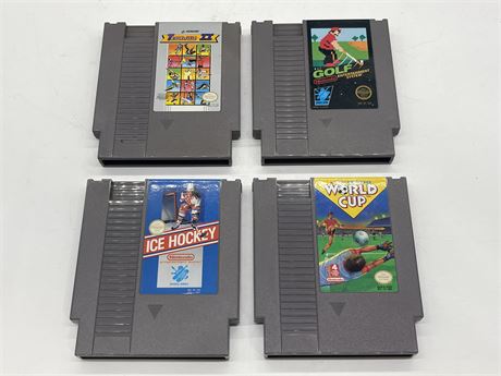 4 NES SPORTS GAMES