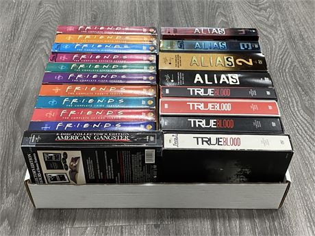 TRAY OF TV SERIES DVD SETS