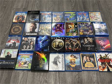 28 BLU RAYS INCLUDING SEASONS, COLLECTIONS, ETC