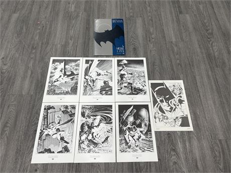 MICHAEL J. ZECK 1980’s BATMAN ART PORTFOLIO - RARE - MINT