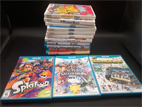 COLLECTION OF NINTENDO WII / WII-U GAMES