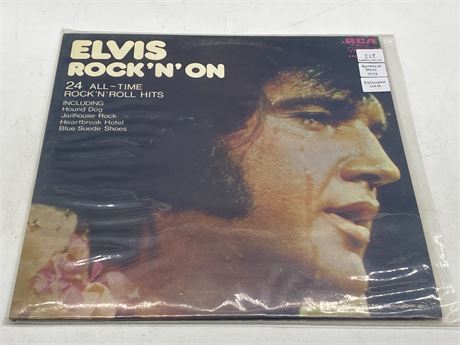 1973 AUSTRALIAN PRESS ELVIS PRESLEY - ROCK’N’ON 2LP - EXCELLENT (E)