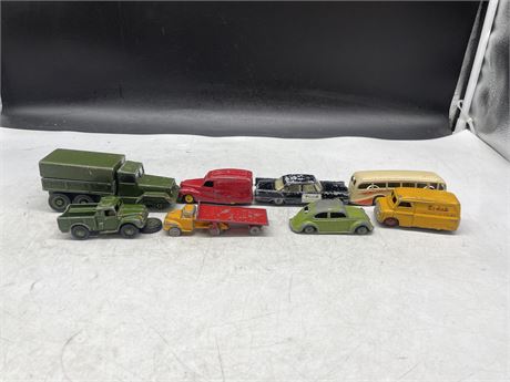 LOT OF 8 MADE IN ENGLAND DINKY TOYS