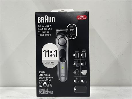 NEW IN BOX BRAUN ALL-IN-ONE 7 TRIMMER