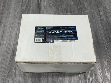 MCFARLANE TOYS NHL HOCKEY RINK DISPLAY - PREVIOUSLY OWNED BUT COMPLETE IN BOX